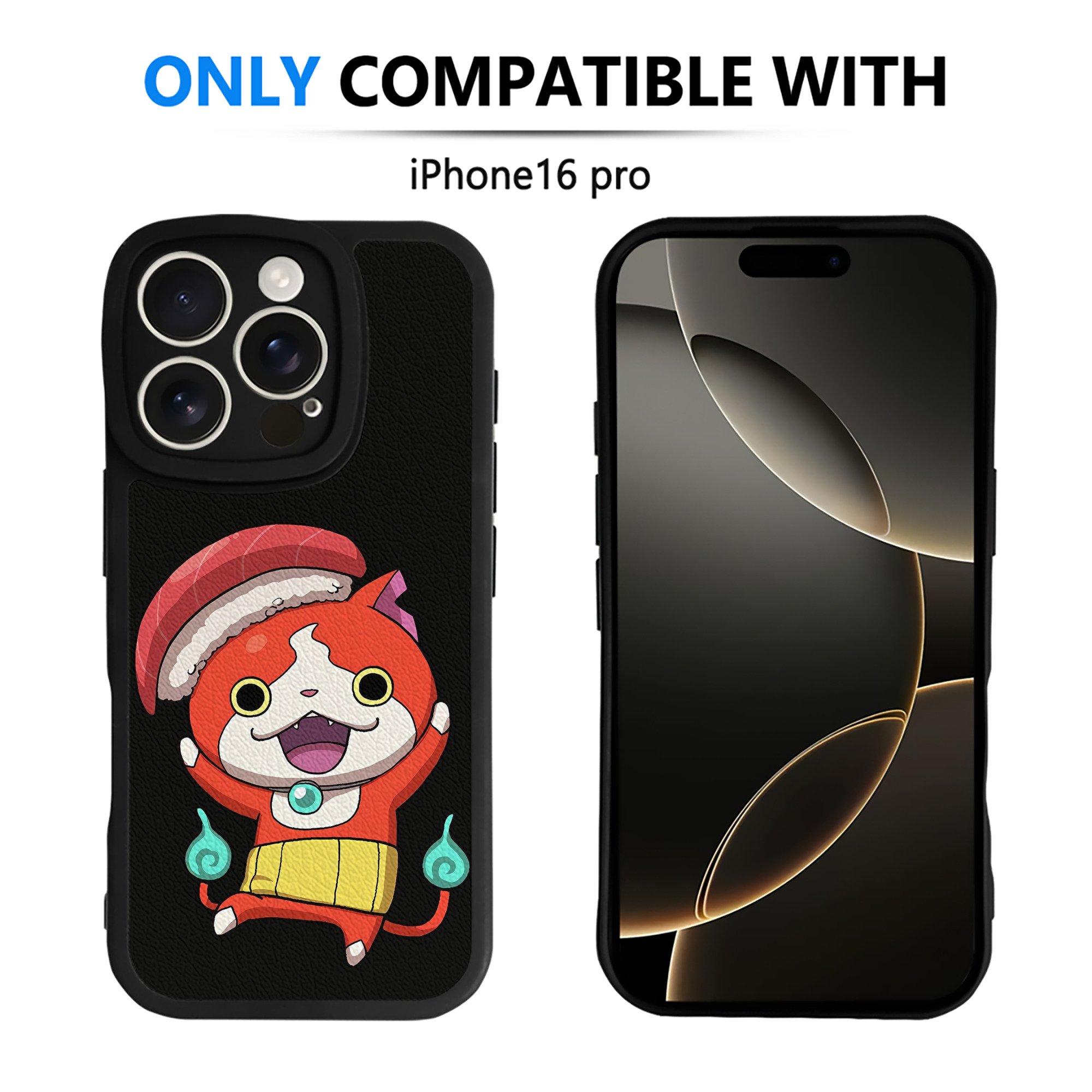 （画像用） 妖怪ウォッチ Yo-kai Watch 【iPhone 16シリーズ対応】シリコンスマホケース（レザー調） 材質：シリコン